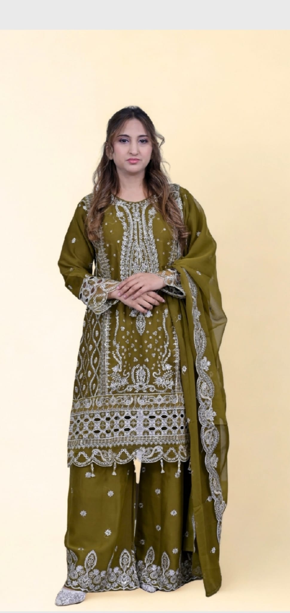 chiffon suit